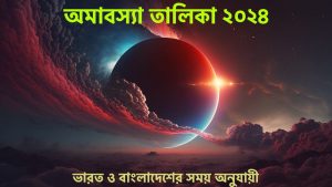 Read more about the article অমাবস্যা তালিকা ২০২৪ (১৪৩০-১৪৩১) || নিশিপালন ও উপবাসের তালিকা || ভারত ও বাংলাদেশের সময় অনুযায়ী ||