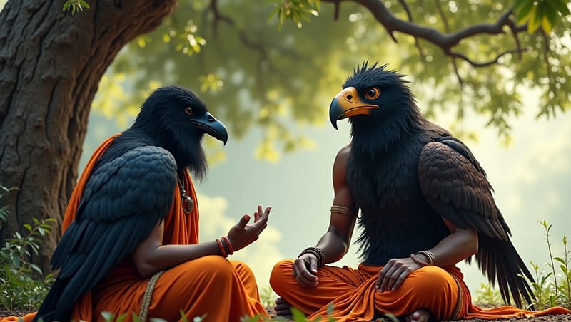 গরুড়দেব ও কাকভূশুণ্ডি